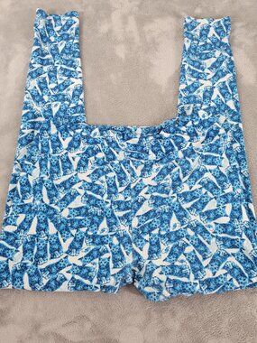 LuLaRoe TC Leggings Tall Curvy Cats Meow Kittens Blue Pants 12-18 28.5" BLU256E
